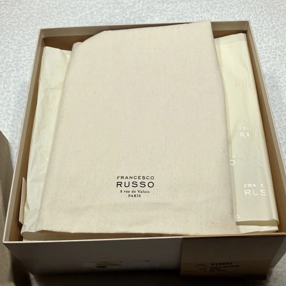 Francesco Russo PARIS Napa Leather Ankle Boots NIB - Picture 13 of 14